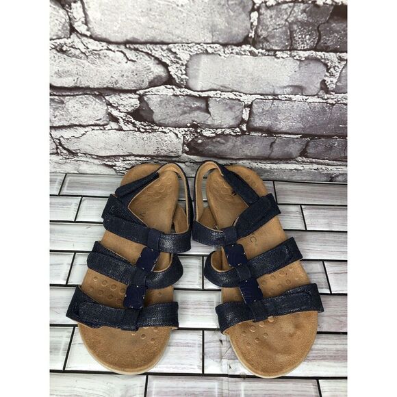 Vionic Amber Blue Denim Adjustable Strap Casual Sandals Women’s Sz 8M US/38.5EU - Picture 14 of 14